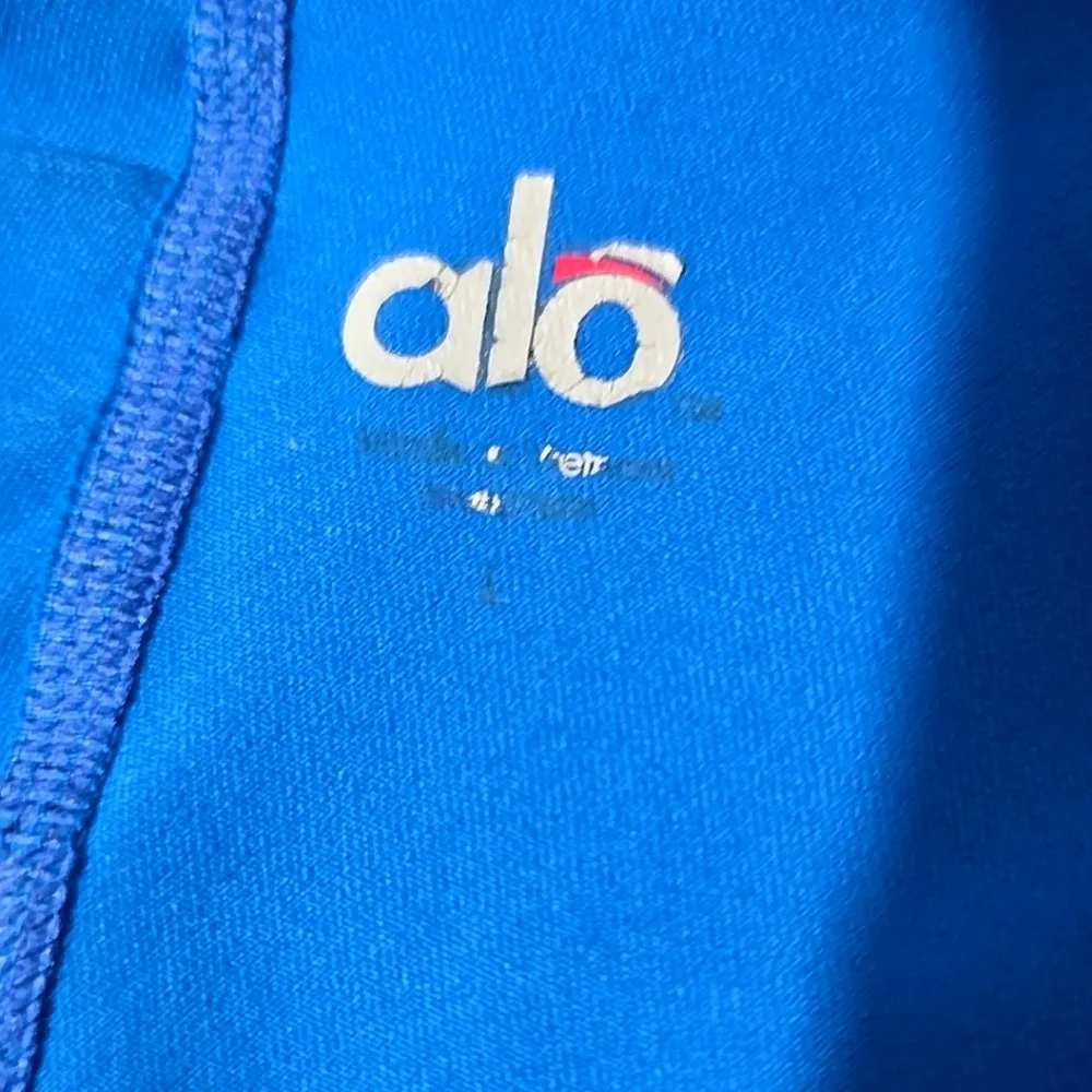ALO Yoga Size L Athletic Skort Blue Mesh Reflective Tennis Pickleball Skirt